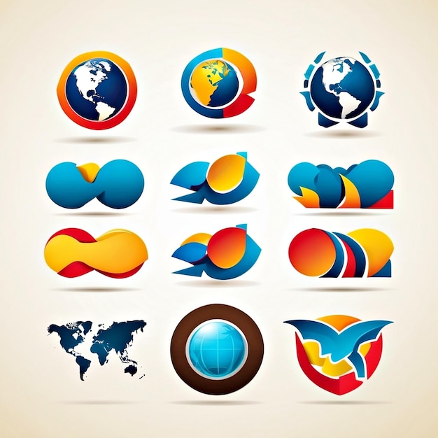 Global company logo vectors