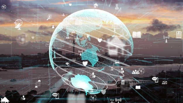 スマートシティにおけるグローバル接続とインターネットネットワークの近代化