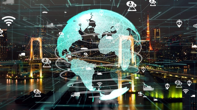 Global connection and the internet network modernization in\
smart city
