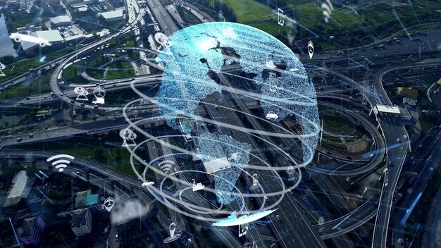 Global connection and traffic modernization in smart city