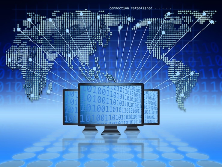 Photo global ecommerce and banking backgrounds for your design