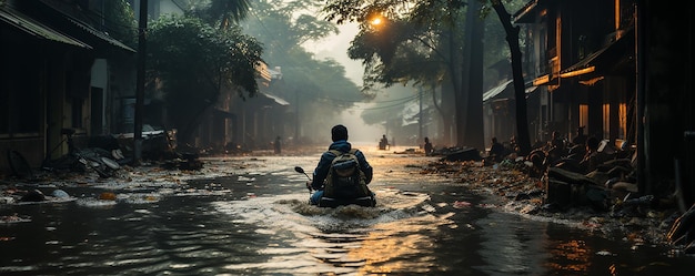 Foto impatto delle inondazioni globali