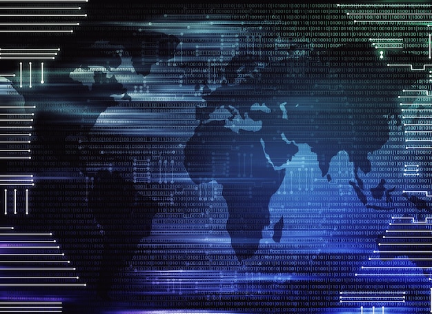 Global futuristic tech backdrop