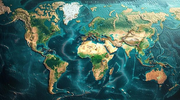 Foto strategia globale di investimento mappa del mondo