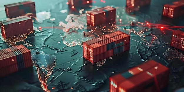 Premium Photo | Global Logistics and Distribution System Visualizing ...