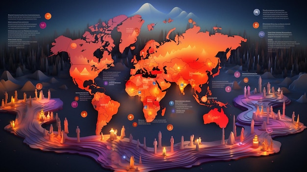 Global Map Highlighting Various Initiatives