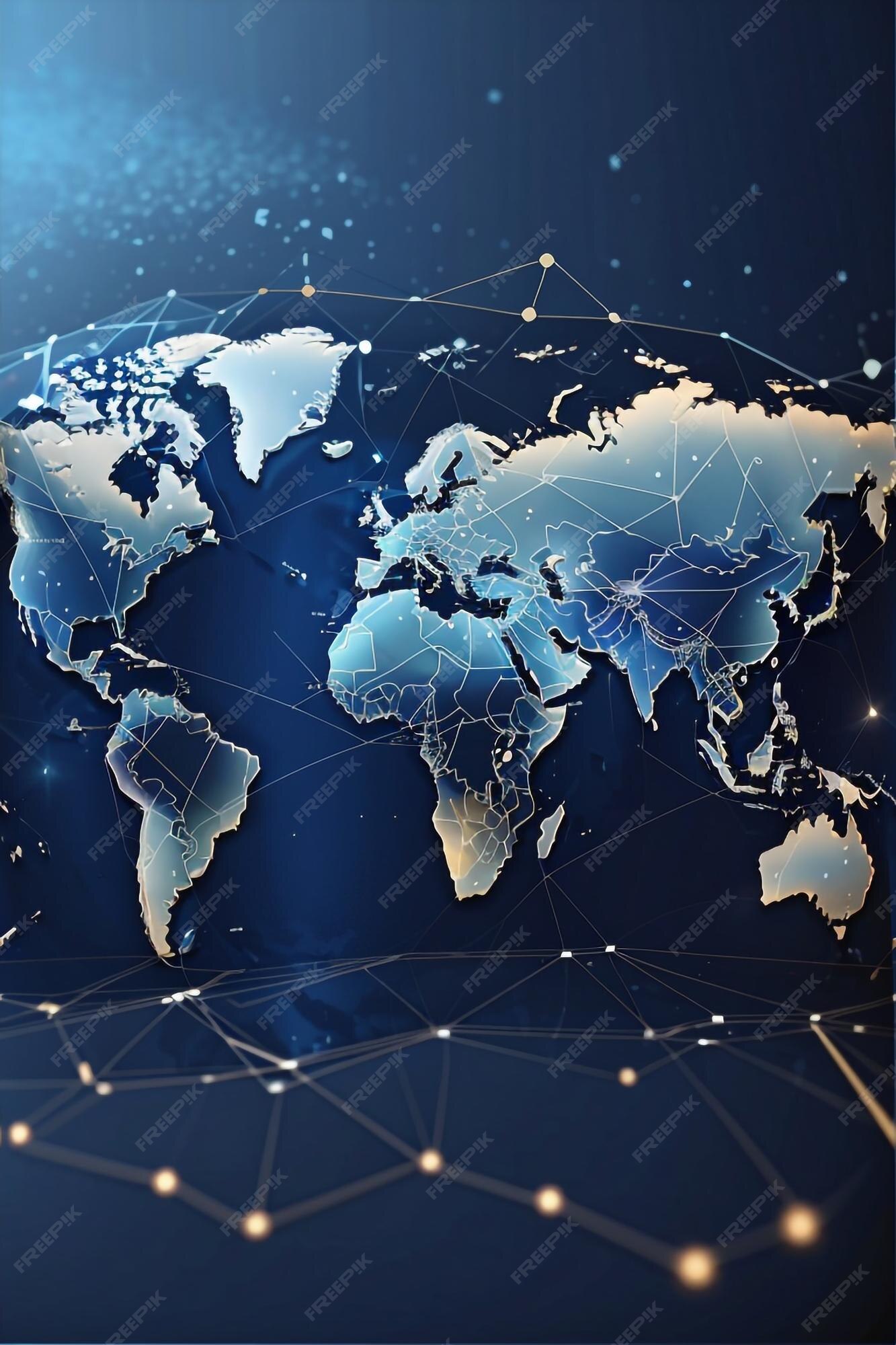 Premium Photo | Global Network Connection Uniting the World with 