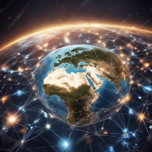 글로벌 네트워크 현대 창의적인 통신 및 인터넷 연결
