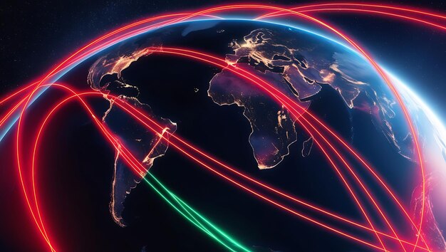 グローバル・ストラクチャー ネットワーク・データ・コネクション・コンセプト コンピュータ・ネットワーク インターネット・テクノロジー ビジネス・サイエンス