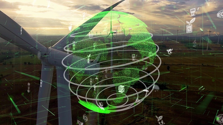 Photo global sustainability development and esg concept