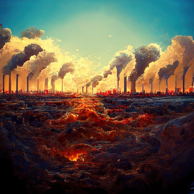 Global Warming and Pollution Concept Duurzaamheid