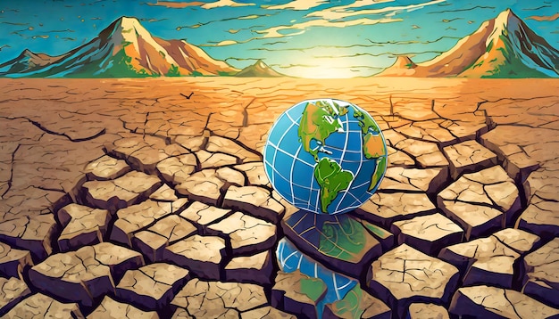 Foto riscaldamento globale e cambiamenti climatici