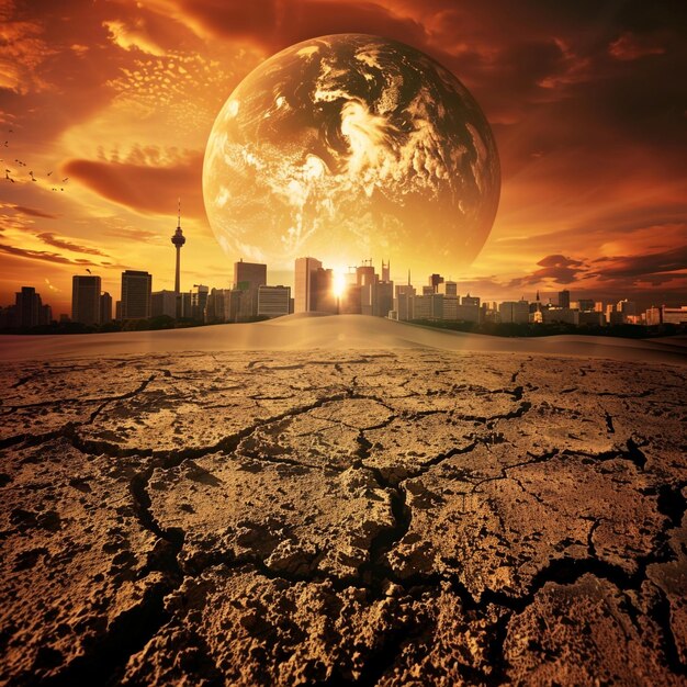 Photo global warming and sea levels