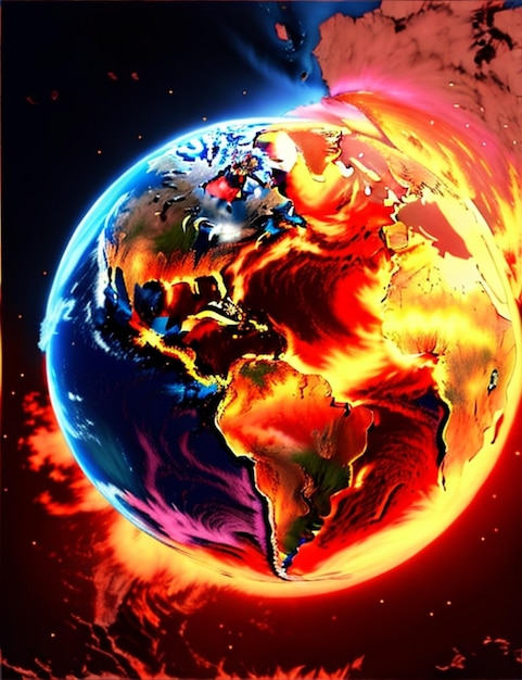 Globale opwarming in vlammen