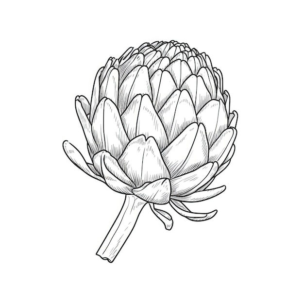 Photo globe artichoke ai generated