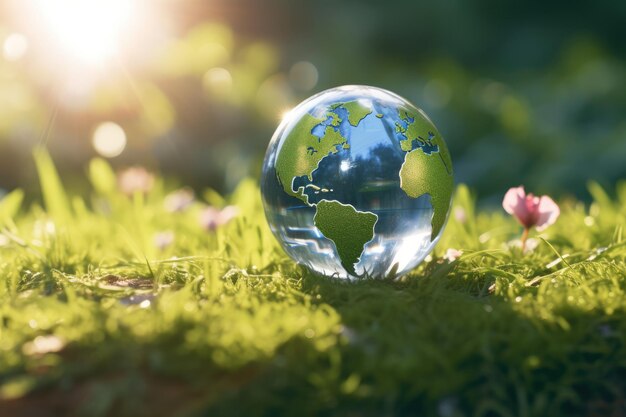 A Globe In The Grass