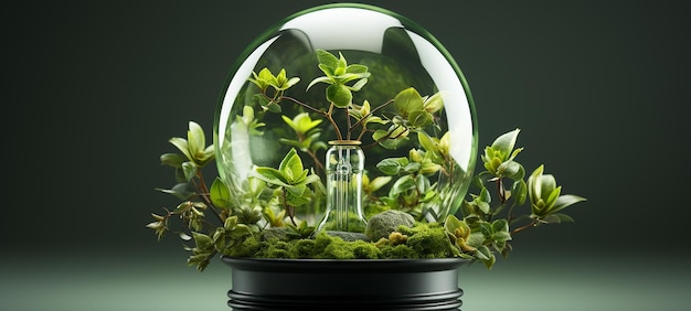 Globe Green Innovation Concept