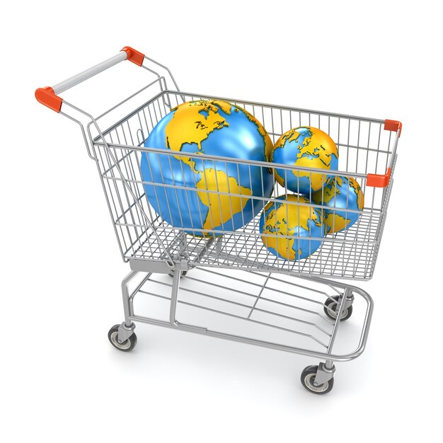 Globe in Shopping Cart