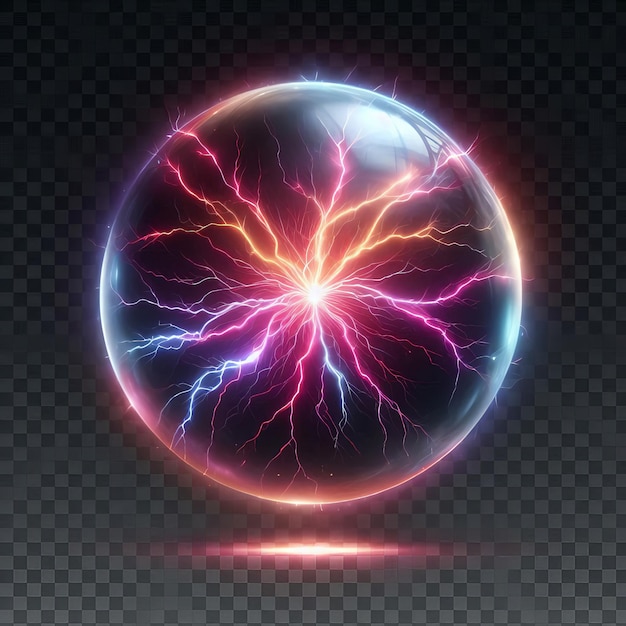 a globe with a lightning bolt on it