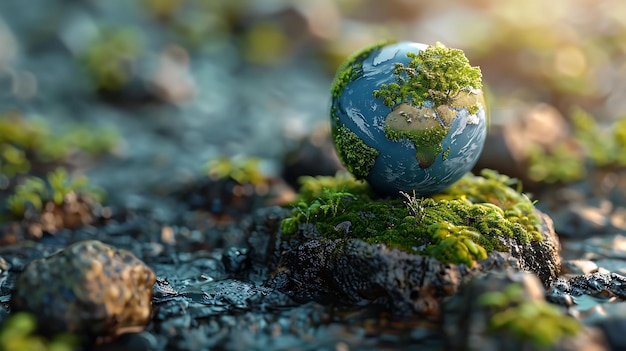 a globe with the world on it earth day