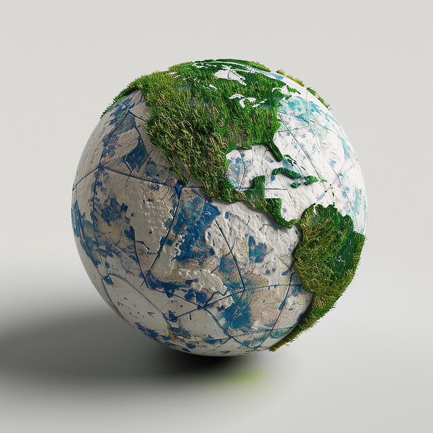 a globe with a world map on it