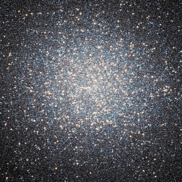 Photo globular cluster omega centauri in constellation centaurus