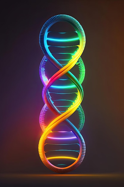 Gloeiende DNA-streng