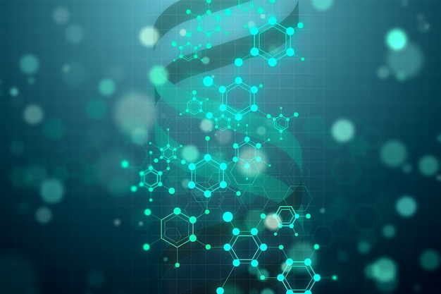 Gloeiende DNA-textuur