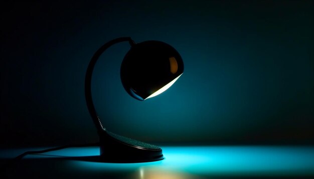 Gloeiende elektrische lamp schijnwerpers modern ontwerpconcept gegenereerd door AI