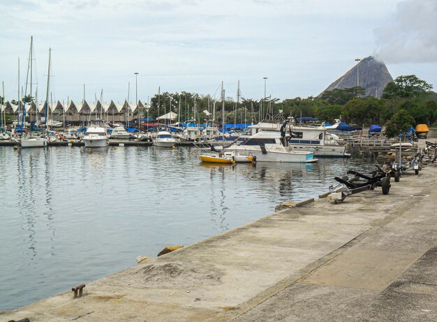 Gloria-jachthaven in Rio de Janeiro, Brazilië.