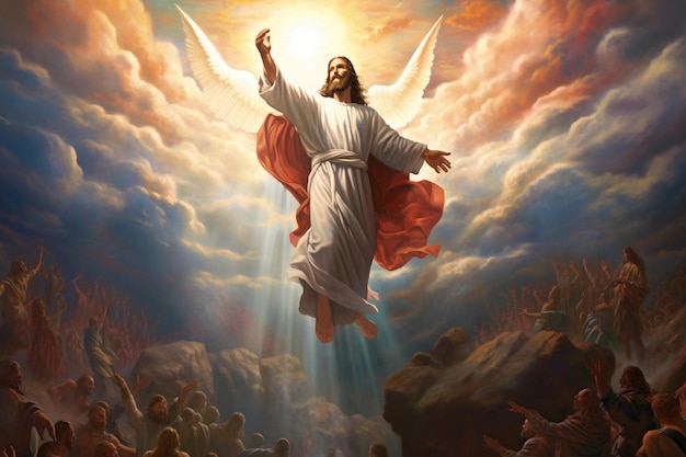The Glorious Ascension of Jesus Christ Rising with Faith to Join the Heavenly Realm