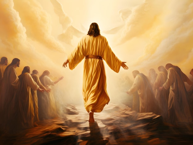 The Glorious Ascension of Jesus Christ Rising with Faith to Join the Heavenly Realm