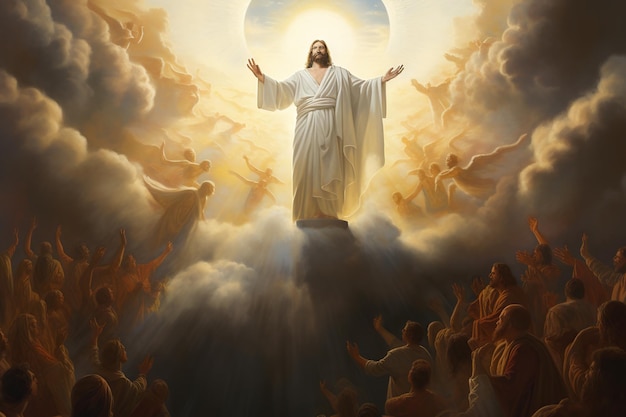 예수 그리스도의 영광스러운 승천은 믿음으로 부활하여 하늘 나라에 합류함