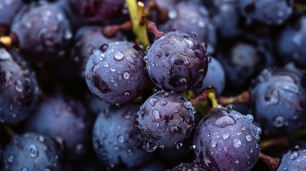 Glorious Grapes A Captivating CloseUp in Aspect Ratio