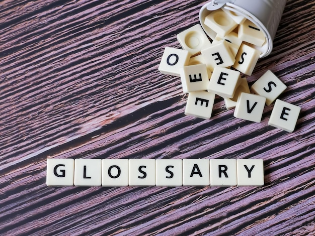 Glossary word