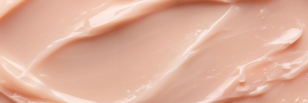 Glossy beige cosmetic gel cream liquid texture of skincare spa or makeup fluid product macro