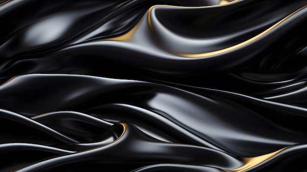 Photo glossy black latex texture in liquid style