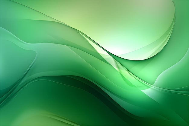 Glossy green gradient wallpaper with captivating sense of movement