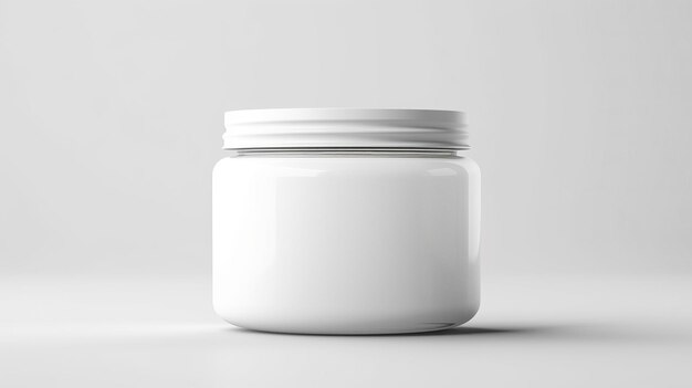 Photo glossy jar mockup