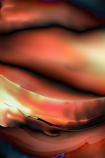 Glossy modern fluid abstract wave wallpaper