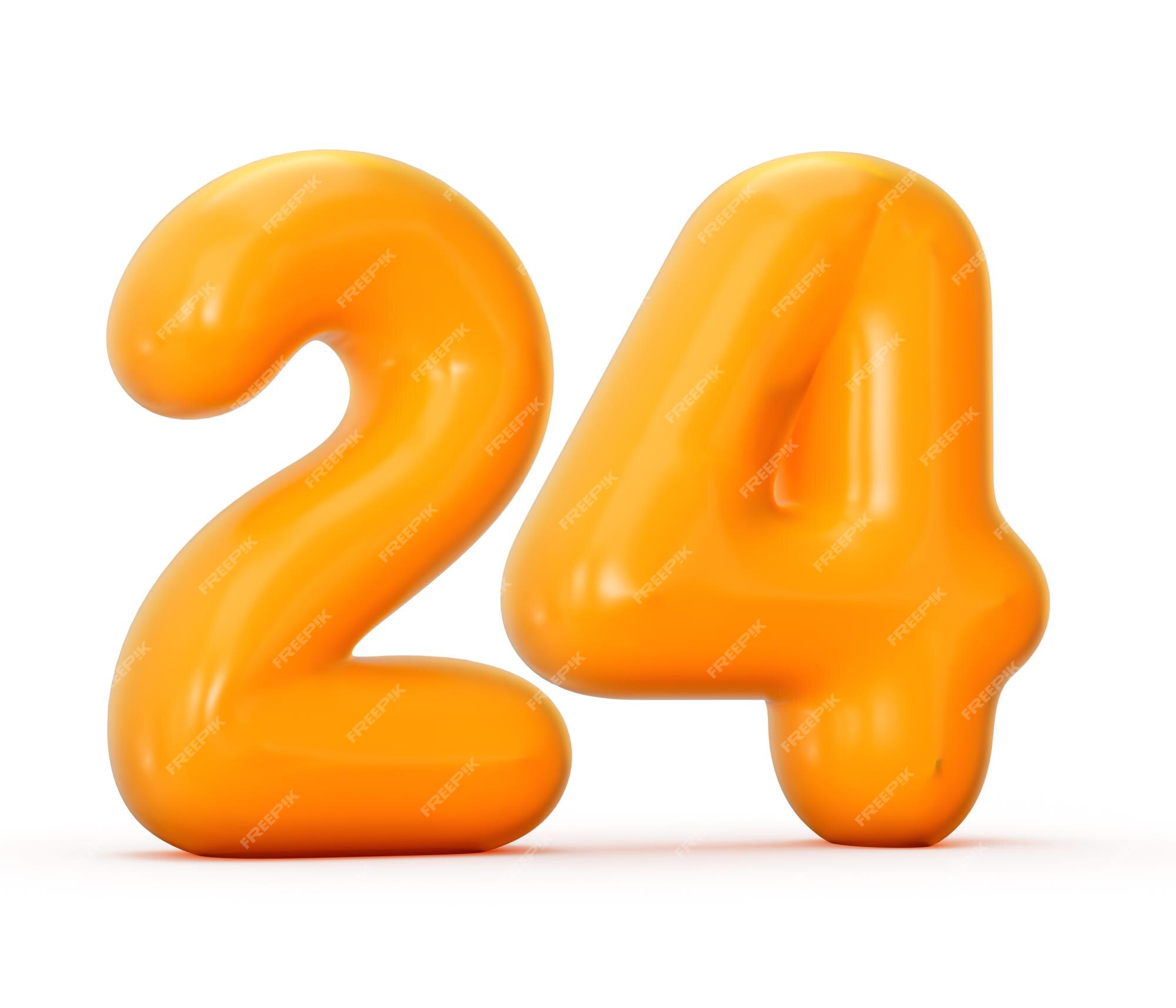 Number 24 Stock Illustration 383476621