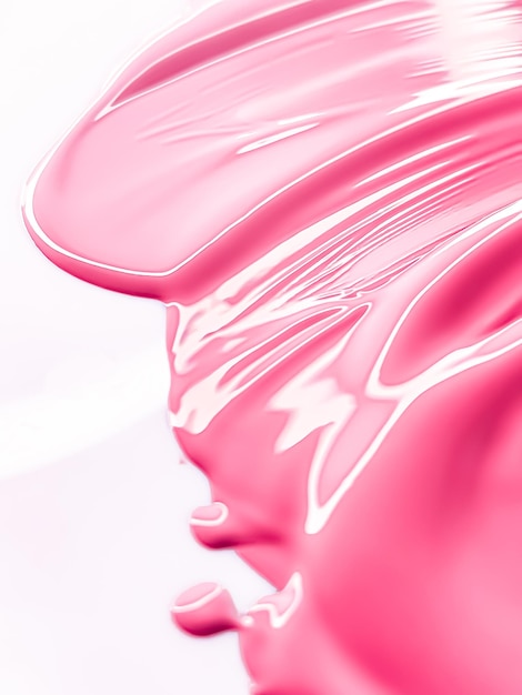 Glossy pink cosmetic texture as beauty makeup product background skincare cosmetics and luxury makeup brand design