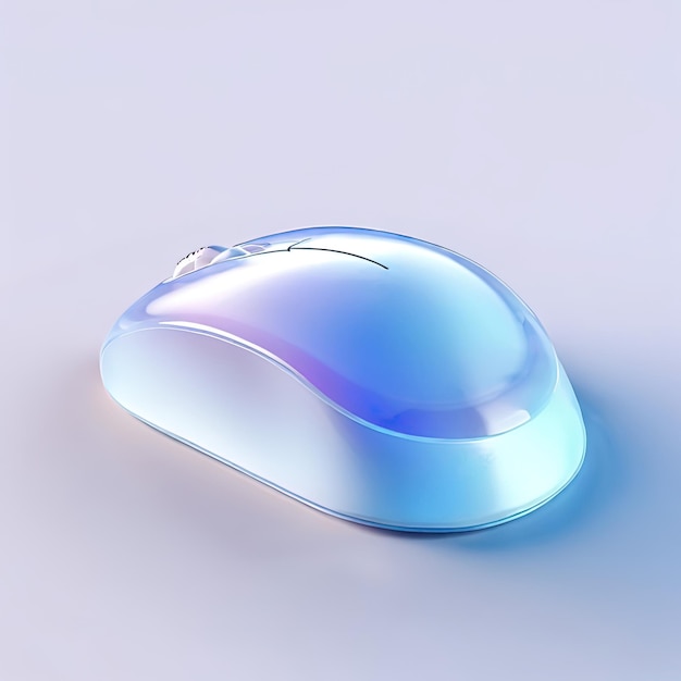 Glossy stylized glass icon of mouse computer computer mouse input device peripheral