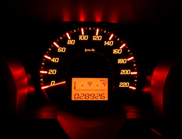 Foto glow autodashboard