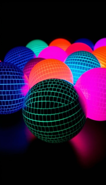 Photo glow in the dark balls