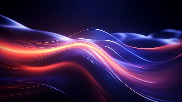 Glowing abstract background of futuristic space wave