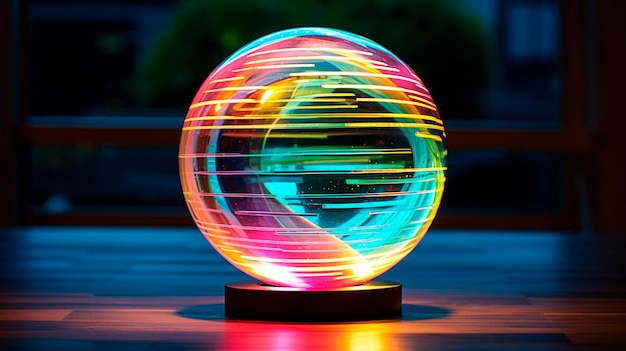 glowing ball in the shape of a ball