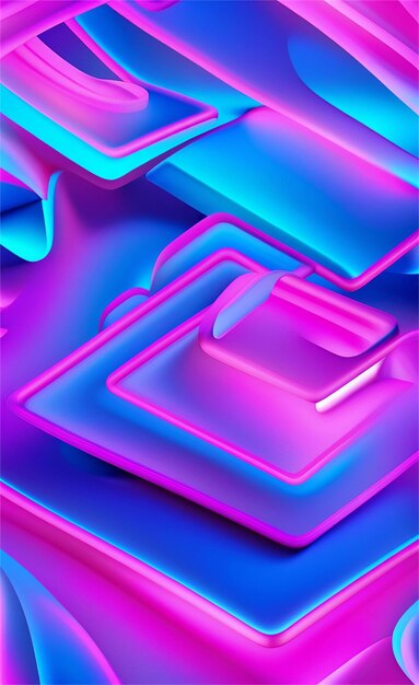 Glowing blue and pink abstract background