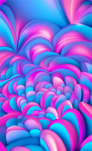 Glowing blue and pink abstract background