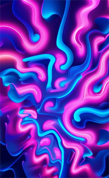 Glowing blue and pink abstract background